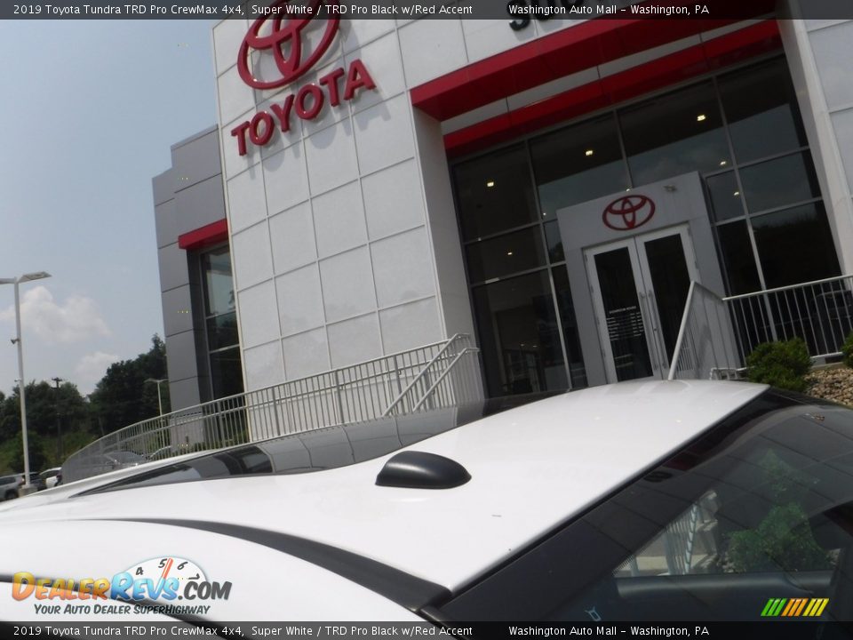 2019 Toyota Tundra TRD Pro CrewMax 4x4 Super White / TRD Pro Black w/Red Accent Photo #3