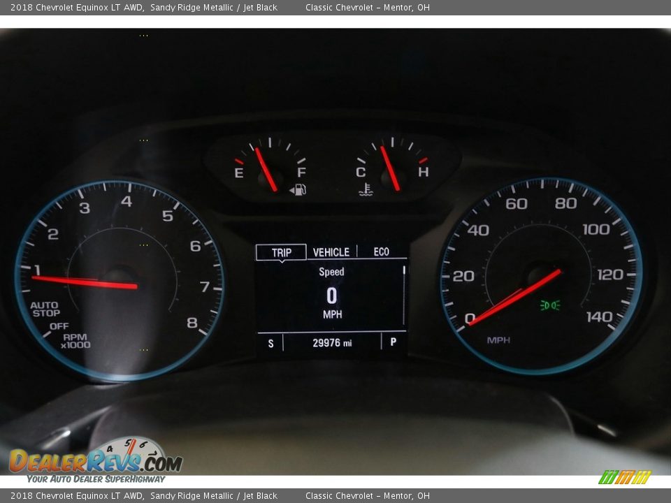 2018 Chevrolet Equinox LT AWD Sandy Ridge Metallic / Jet Black Photo #8