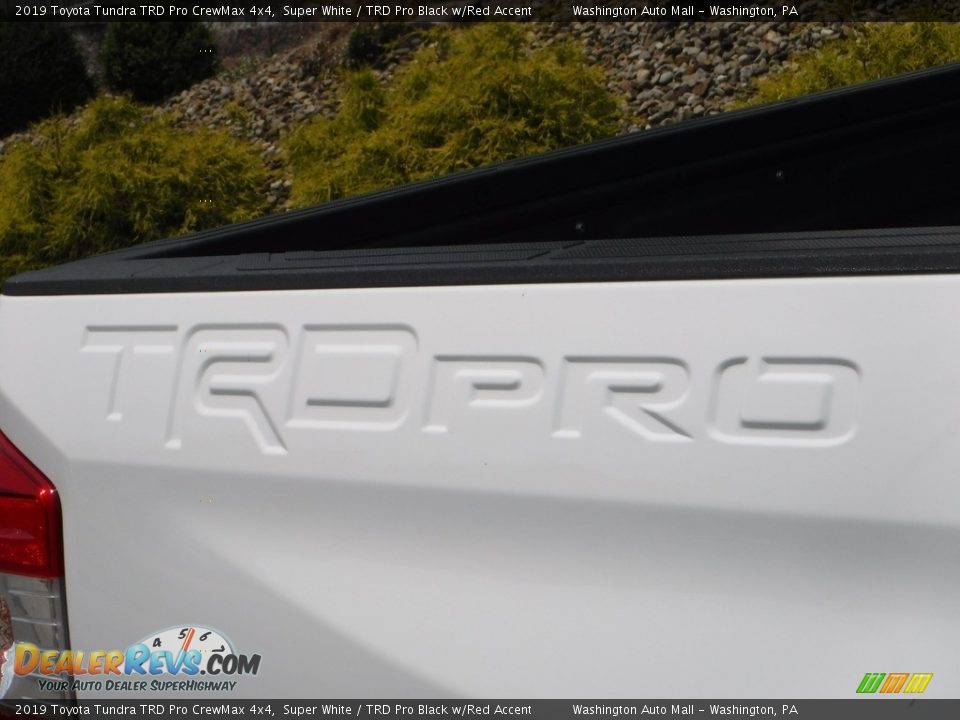2019 Toyota Tundra TRD Pro CrewMax 4x4 Super White / TRD Pro Black w/Red Accent Photo #13