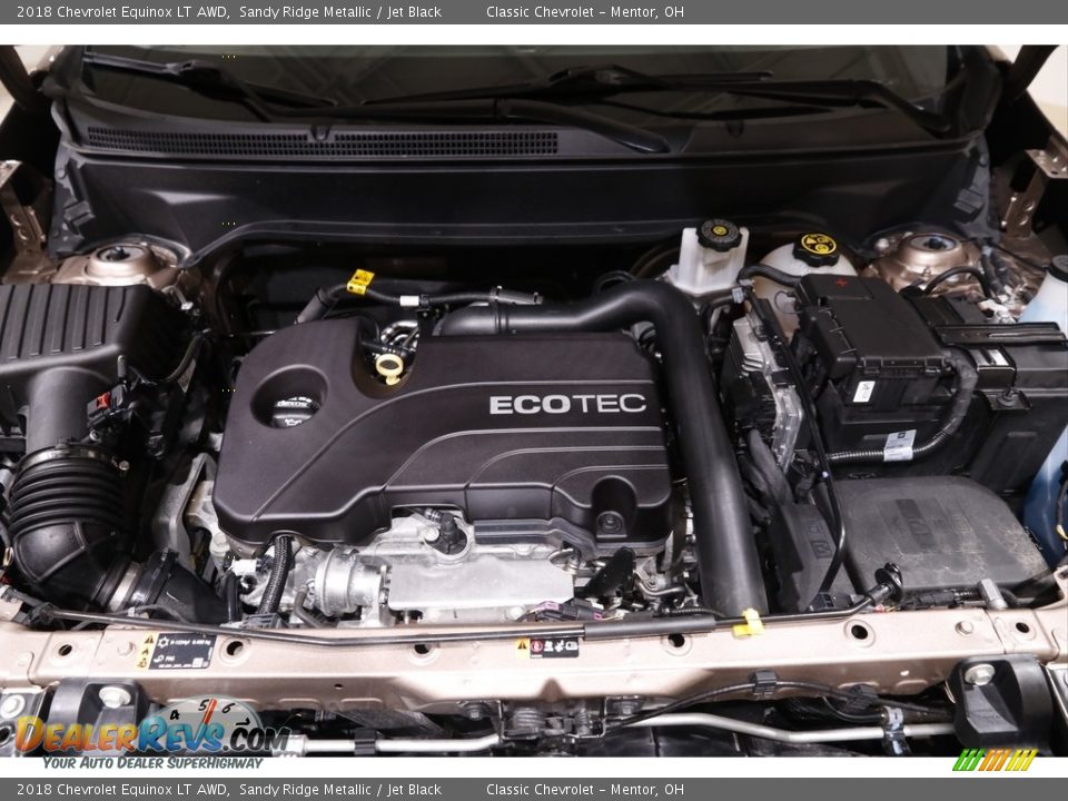 2018 Chevrolet Equinox LT AWD Sandy Ridge Metallic / Jet Black Photo #17