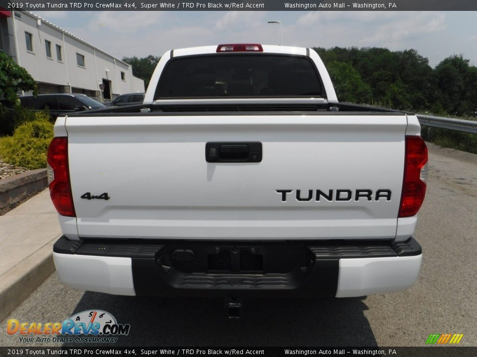 2019 Toyota Tundra TRD Pro CrewMax 4x4 Super White / TRD Pro Black w/Red Accent Photo #18
