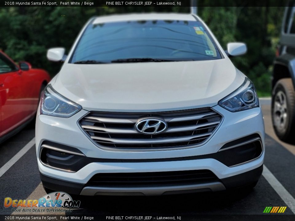 2018 Hyundai Santa Fe Sport Pearl White / Beige Photo #2