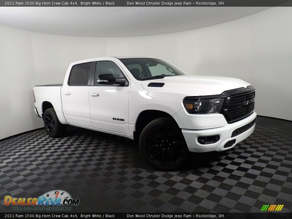 2021 Ram 1500 Big Horn Crew Cab 4x4 Bright White / Black Photo #4