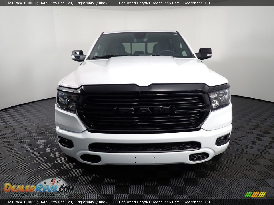 2021 Ram 1500 Big Horn Crew Cab 4x4 Bright White / Black Photo #6