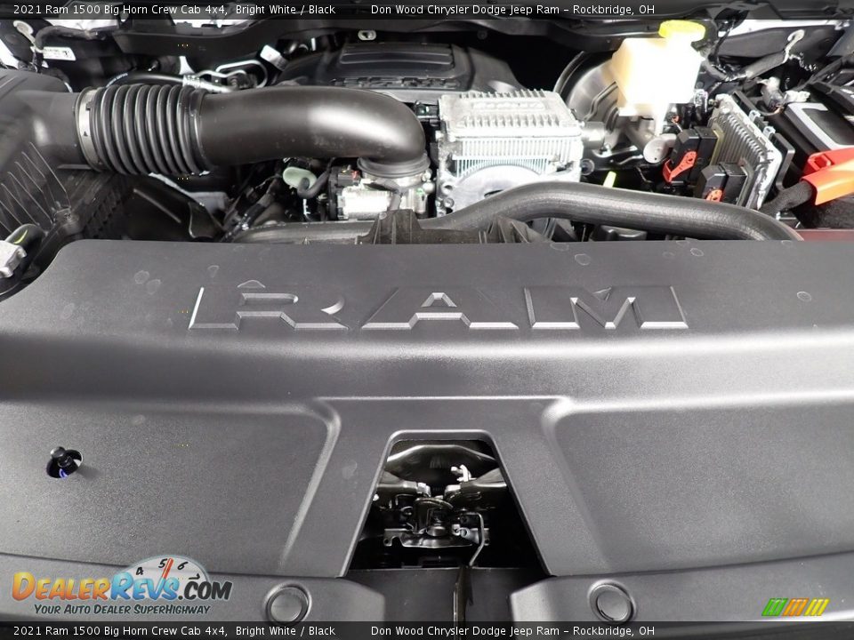 2021 Ram 1500 Big Horn Crew Cab 4x4 Bright White / Black Photo #8