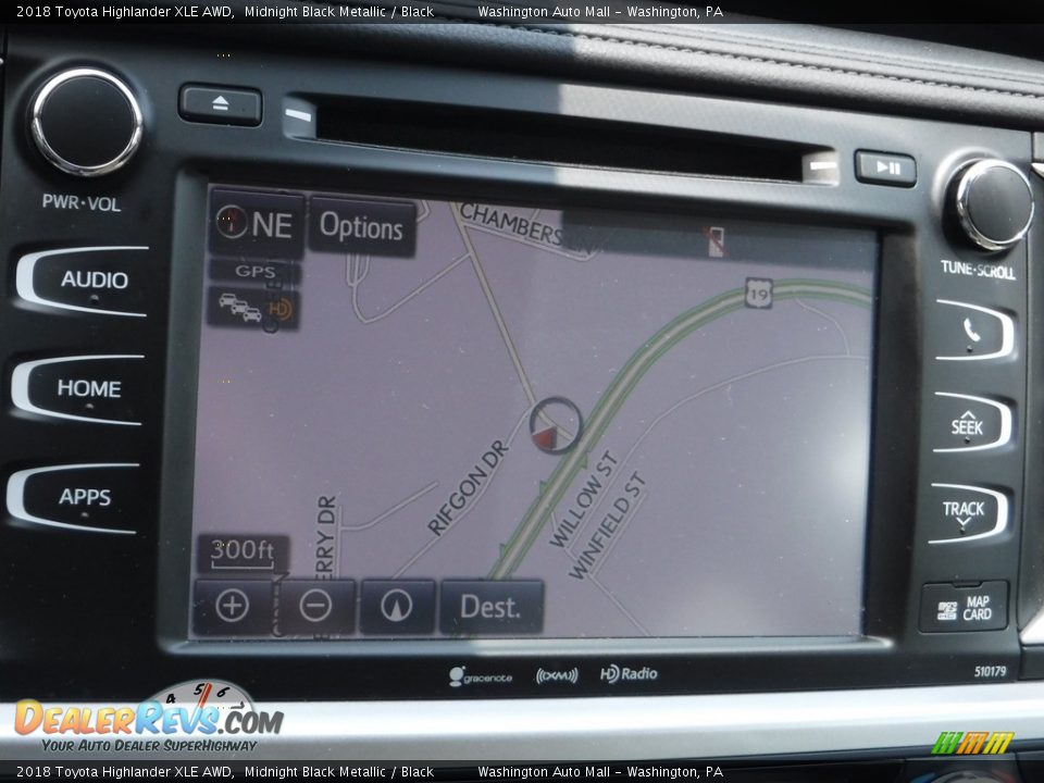 2018 Toyota Highlander XLE AWD Midnight Black Metallic / Black Photo #5
