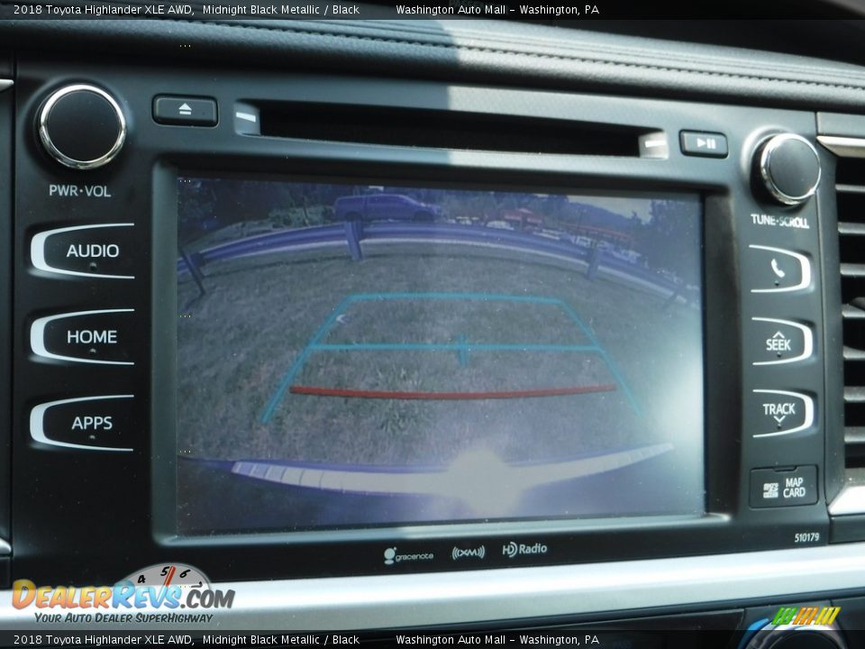 2018 Toyota Highlander XLE AWD Midnight Black Metallic / Black Photo #6