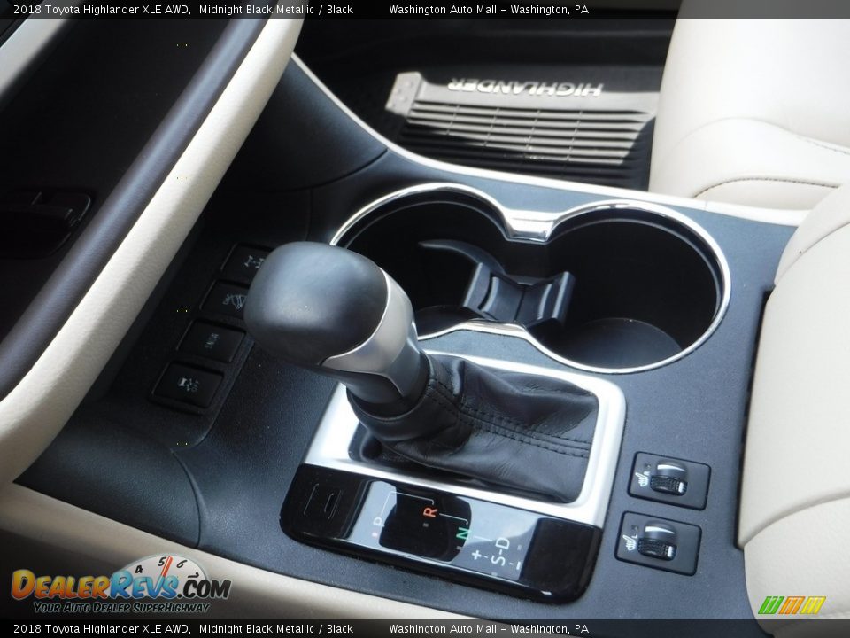 2018 Toyota Highlander XLE AWD Midnight Black Metallic / Black Photo #7