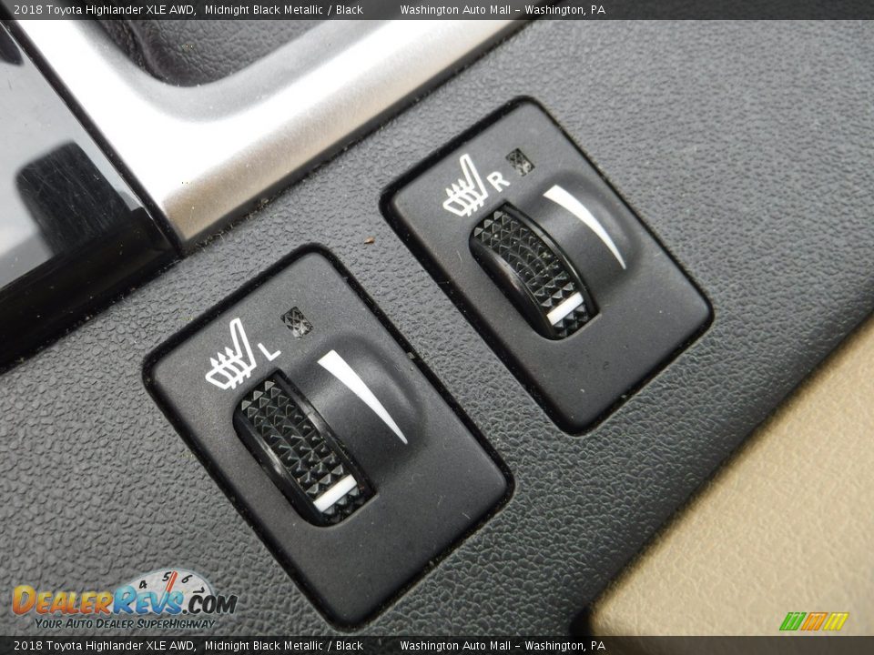 2018 Toyota Highlander XLE AWD Midnight Black Metallic / Black Photo #9