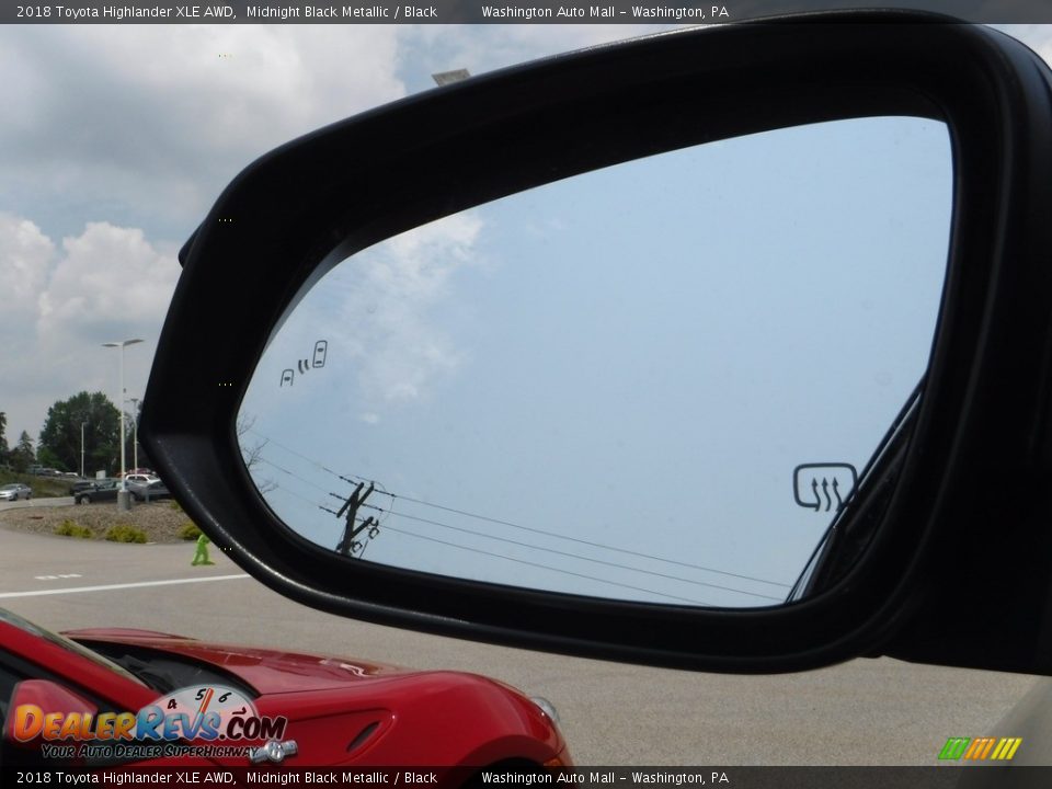 2018 Toyota Highlander XLE AWD Midnight Black Metallic / Black Photo #12