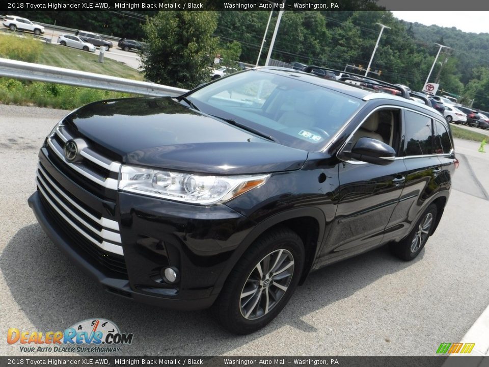 2018 Toyota Highlander XLE AWD Midnight Black Metallic / Black Photo #15
