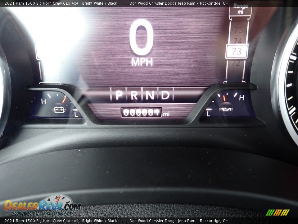 2021 Ram 1500 Big Horn Crew Cab 4x4 Bright White / Black Photo #22