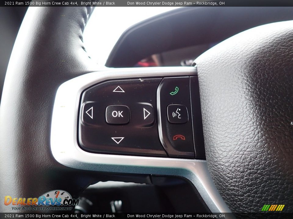 2021 Ram 1500 Big Horn Crew Cab 4x4 Bright White / Black Photo #24