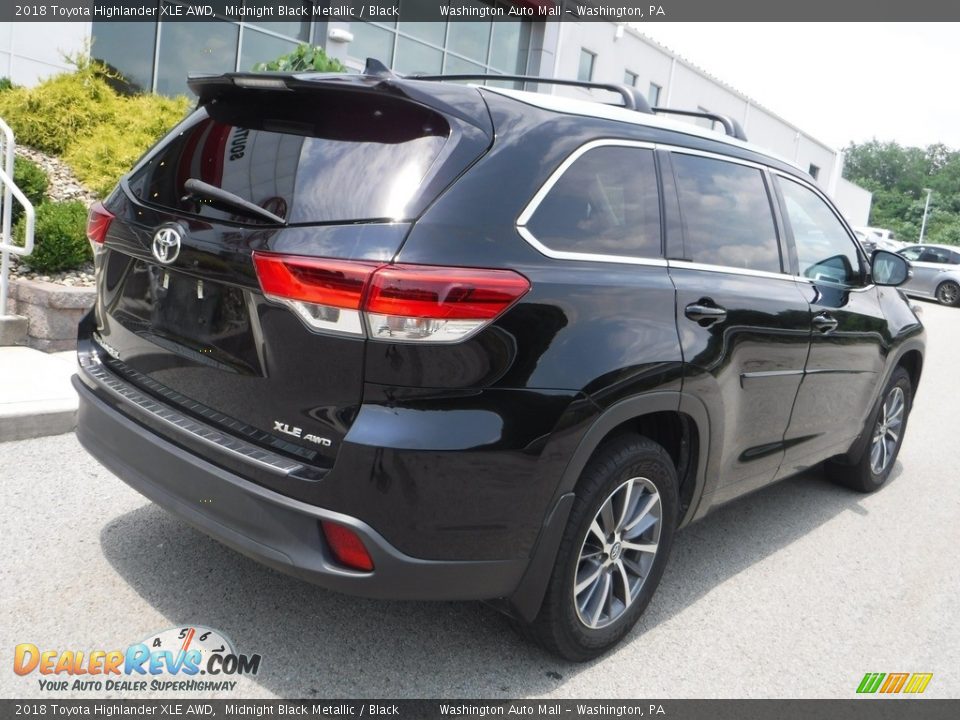 2018 Toyota Highlander XLE AWD Midnight Black Metallic / Black Photo #19
