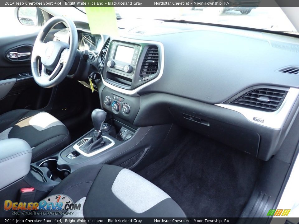 2014 Jeep Cherokee Sport 4x4 Bright White / Iceland - Black/Iceland Gray Photo #16