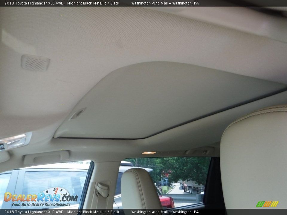2018 Toyota Highlander XLE AWD Midnight Black Metallic / Black Photo #21
