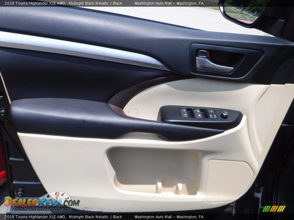 2018 Toyota Highlander XLE AWD Midnight Black Metallic / Black Photo #22