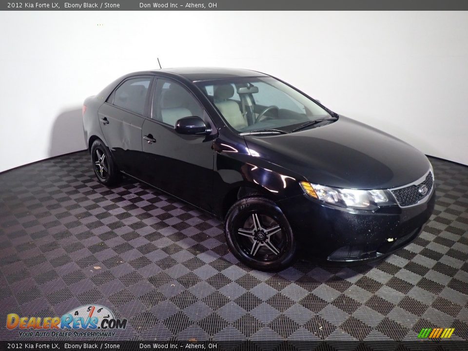 2012 Kia Forte LX Ebony Black / Stone Photo #2
