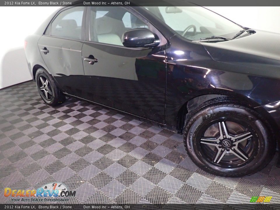 2012 Kia Forte LX Ebony Black / Stone Photo #3