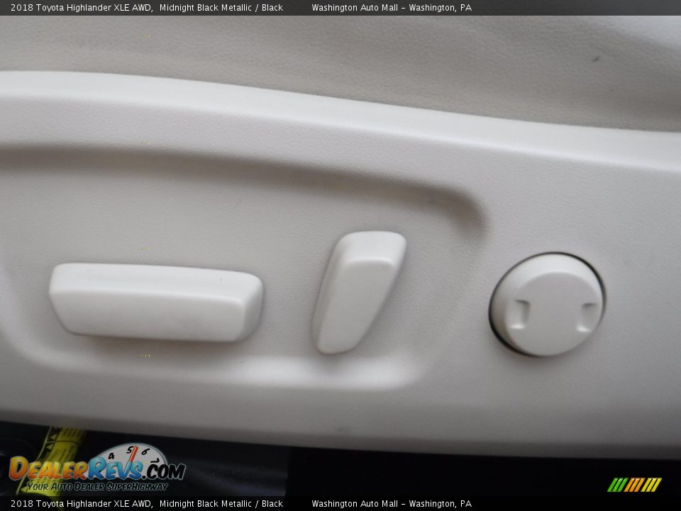 2018 Toyota Highlander XLE AWD Midnight Black Metallic / Black Photo #26