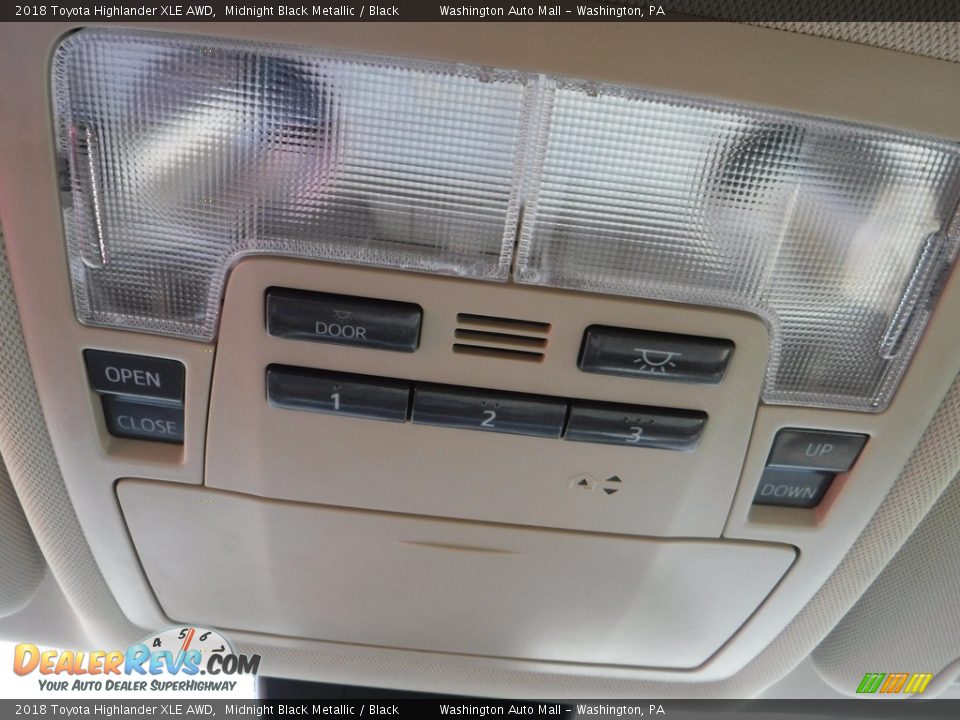 2018 Toyota Highlander XLE AWD Midnight Black Metallic / Black Photo #27