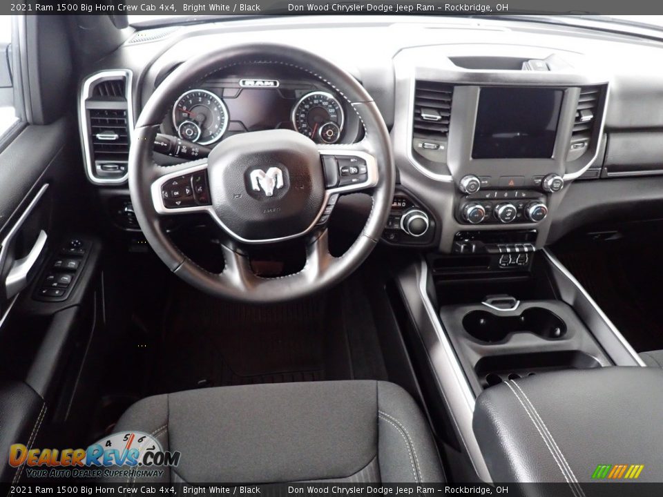2021 Ram 1500 Big Horn Crew Cab 4x4 Bright White / Black Photo #35
