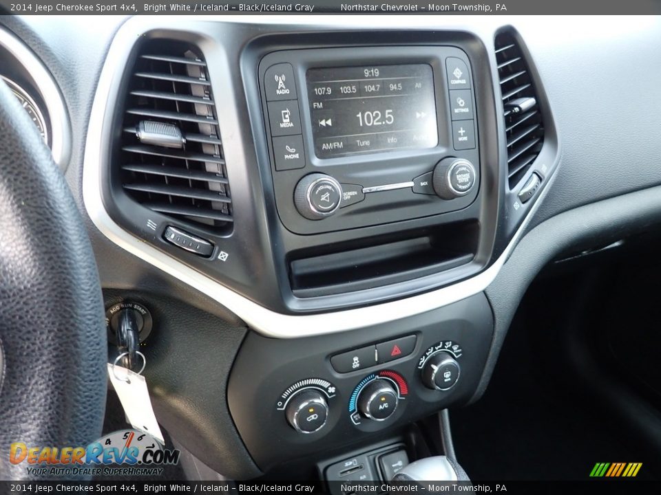 2014 Jeep Cherokee Sport 4x4 Bright White / Iceland - Black/Iceland Gray Photo #27