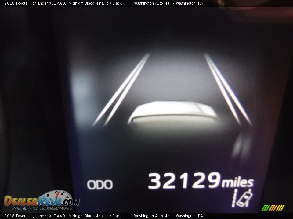 2018 Toyota Highlander XLE AWD Midnight Black Metallic / Black Photo #34