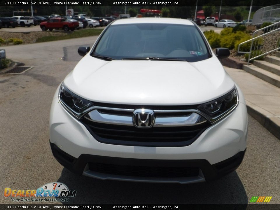 2018 Honda CR-V LX AWD White Diamond Pearl / Gray Photo #9