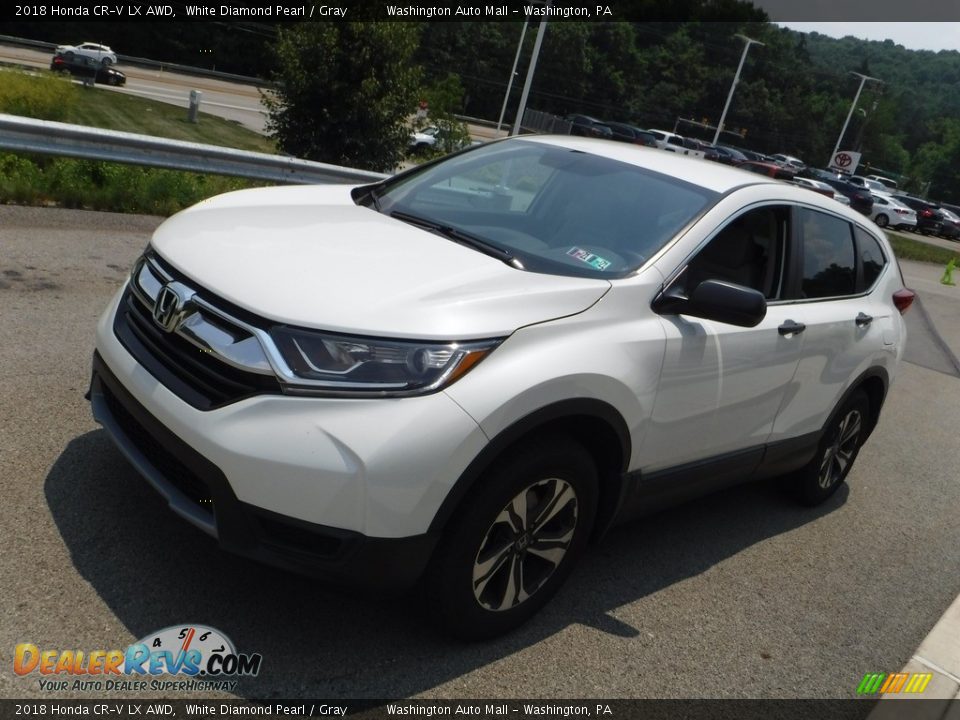 2018 Honda CR-V LX AWD White Diamond Pearl / Gray Photo #10