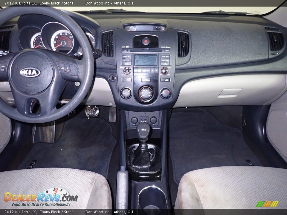 2012 Kia Forte LX Ebony Black / Stone Photo #22