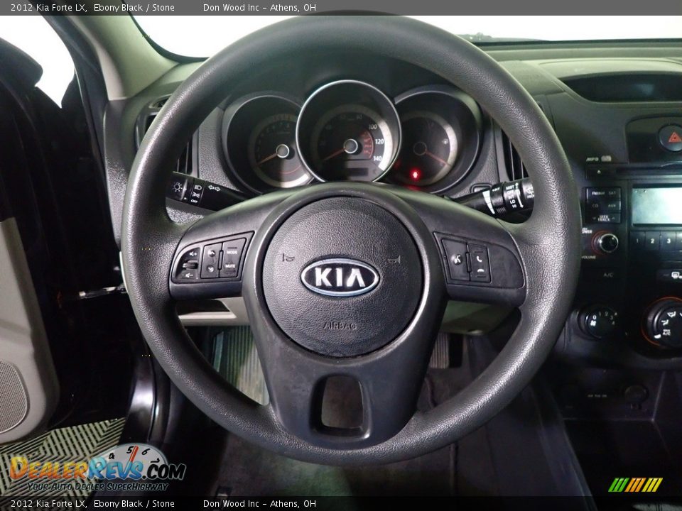 2012 Kia Forte LX Ebony Black / Stone Photo #24