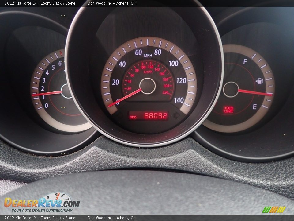 2012 Kia Forte LX Ebony Black / Stone Photo #25