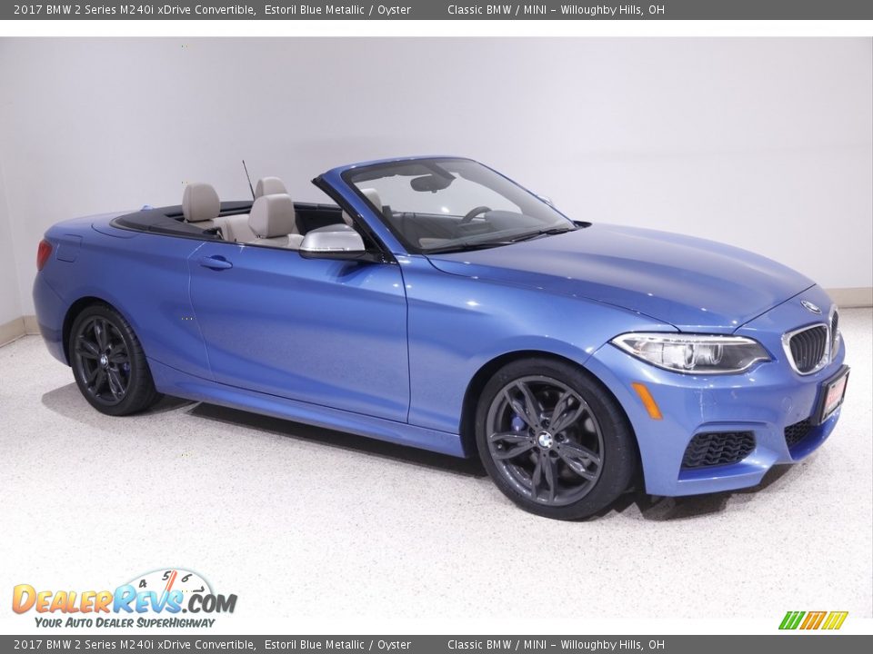 Estoril Blue Metallic 2017 BMW 2 Series M240i xDrive Convertible Photo #1