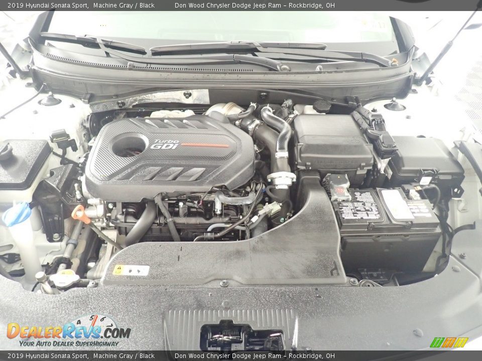 2019 Hyundai Sonata Sport Machine Gray / Black Photo #12