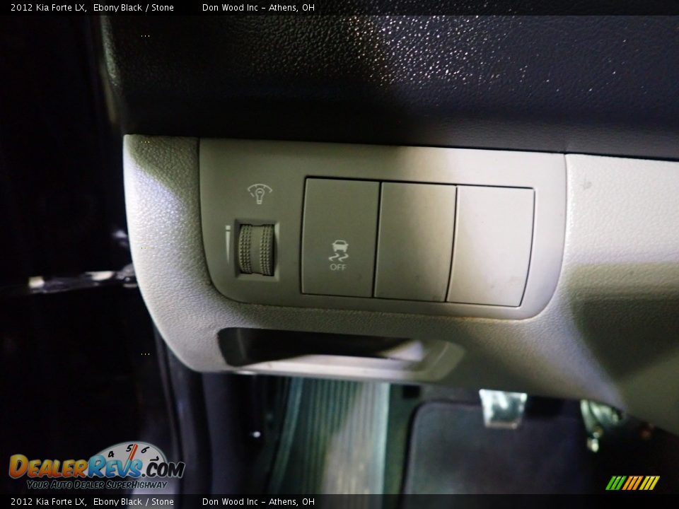 2012 Kia Forte LX Ebony Black / Stone Photo #28