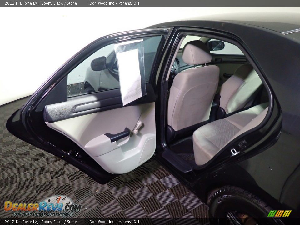 2012 Kia Forte LX Ebony Black / Stone Photo #31