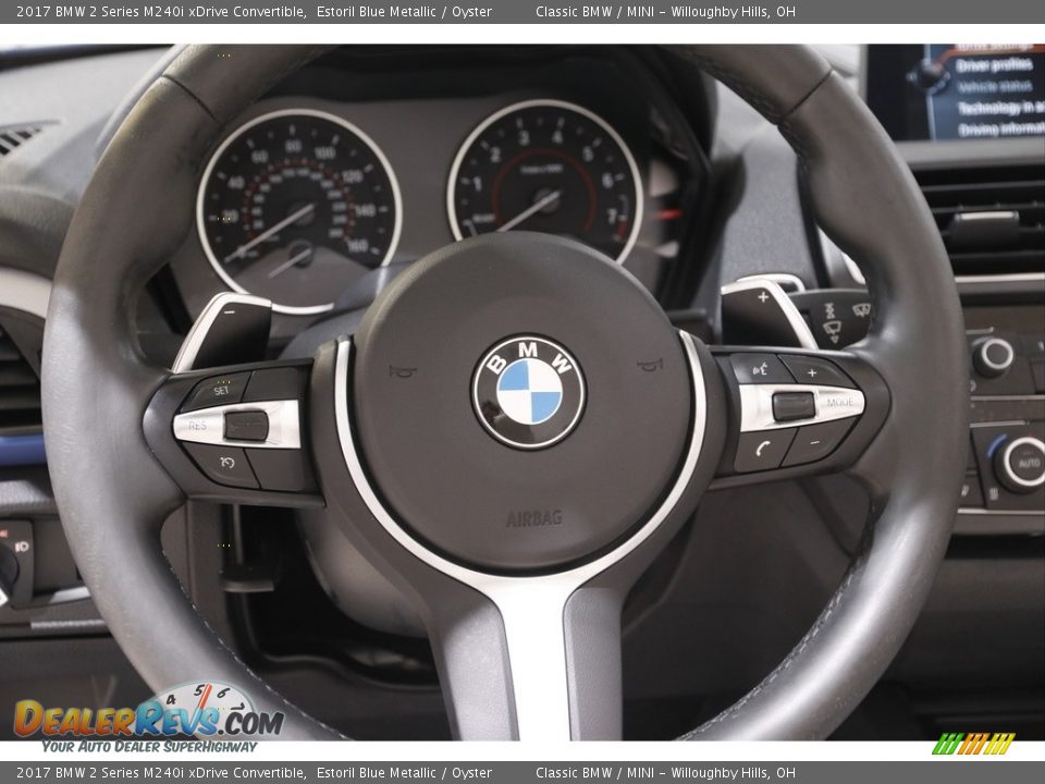 2017 BMW 2 Series M240i xDrive Convertible Steering Wheel Photo #8