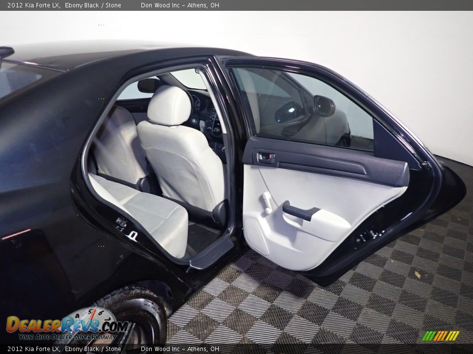 2012 Kia Forte LX Ebony Black / Stone Photo #33