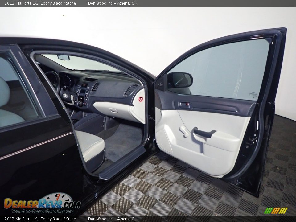 2012 Kia Forte LX Ebony Black / Stone Photo #35