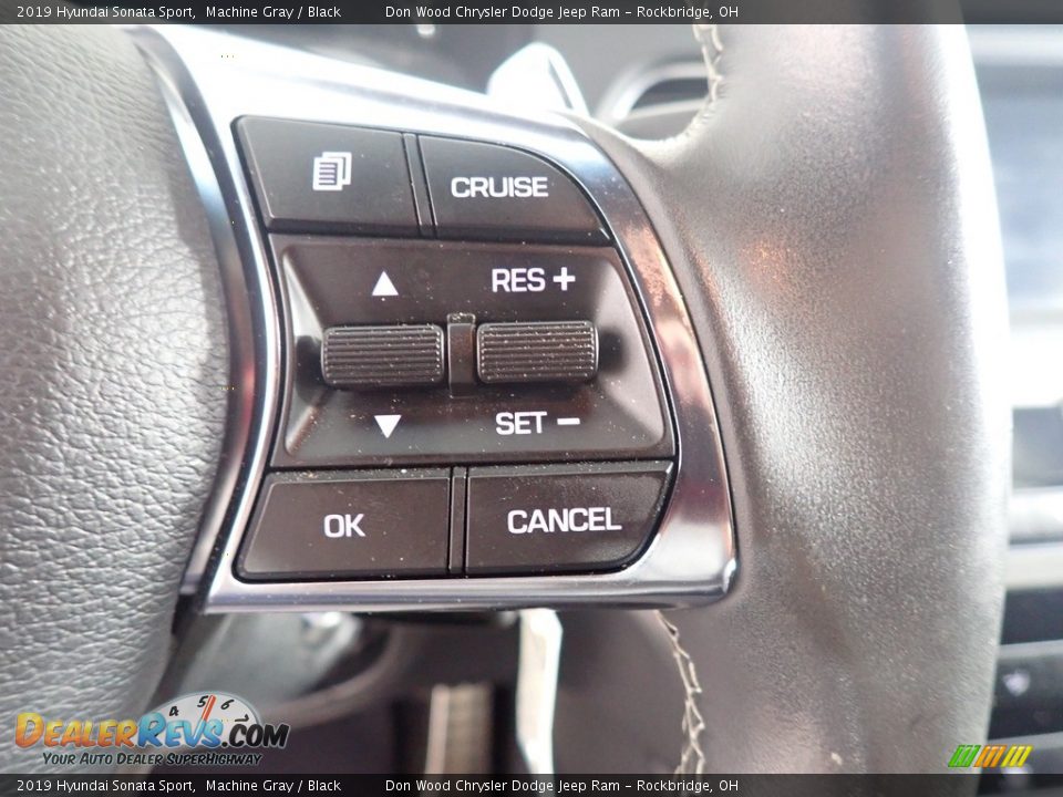 2019 Hyundai Sonata Sport Machine Gray / Black Photo #22