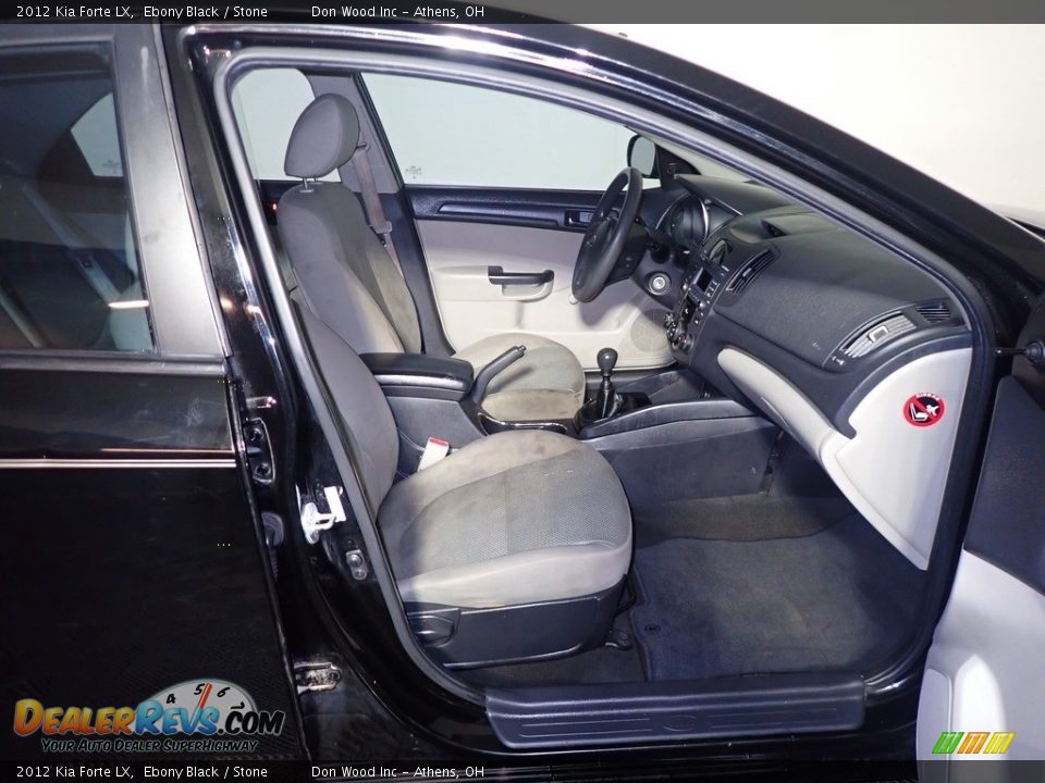2012 Kia Forte LX Ebony Black / Stone Photo #36