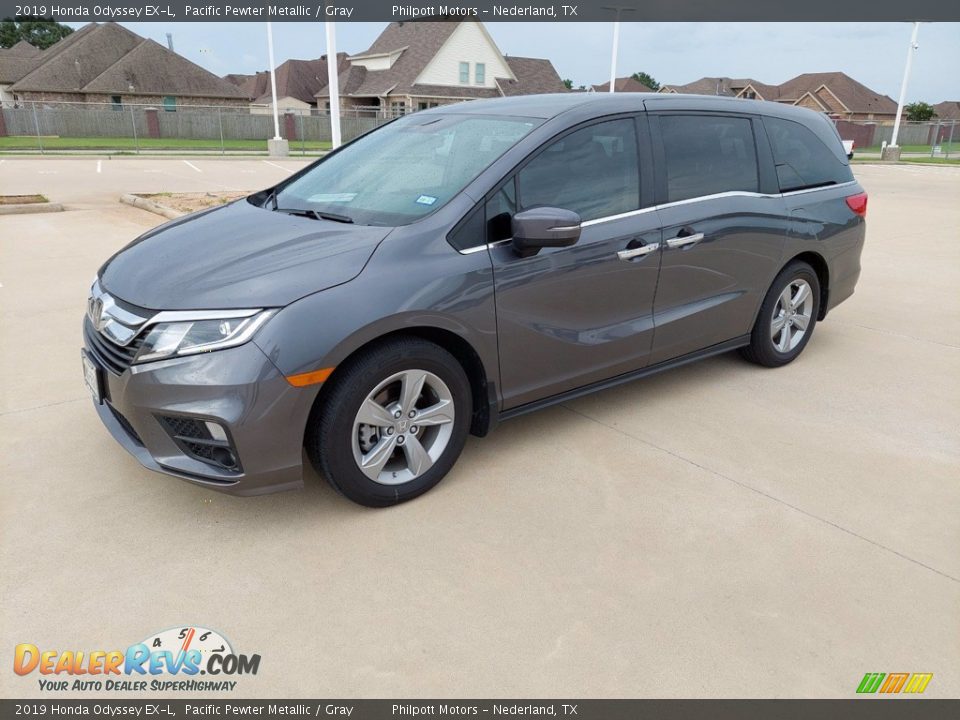 2019 Honda Odyssey EX-L Pacific Pewter Metallic / Gray Photo #3