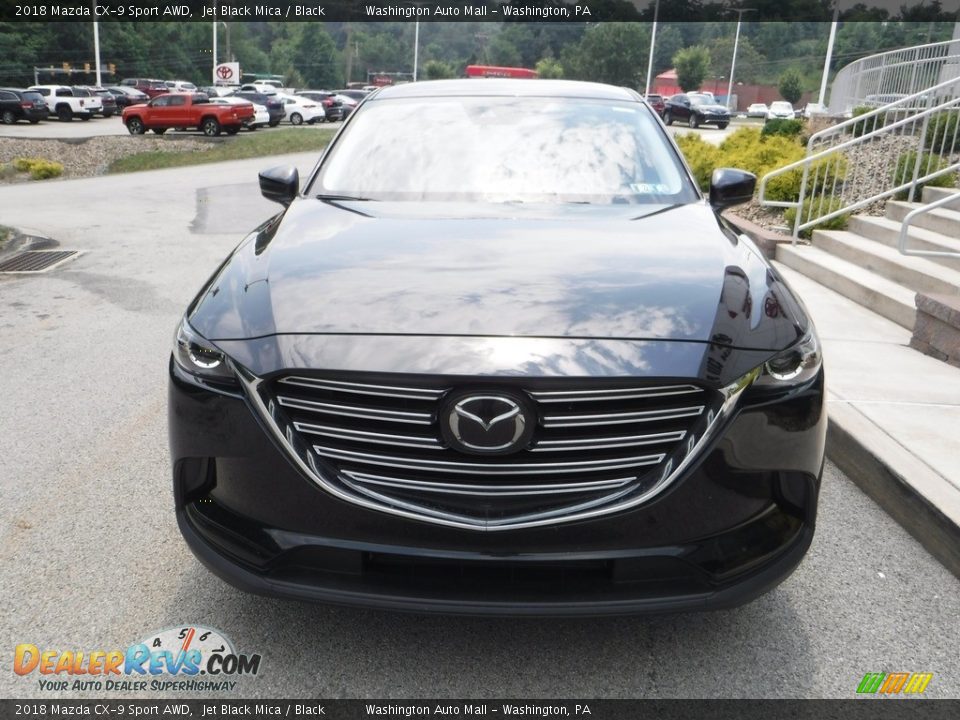 2018 Mazda CX-9 Sport AWD Jet Black Mica / Black Photo #11