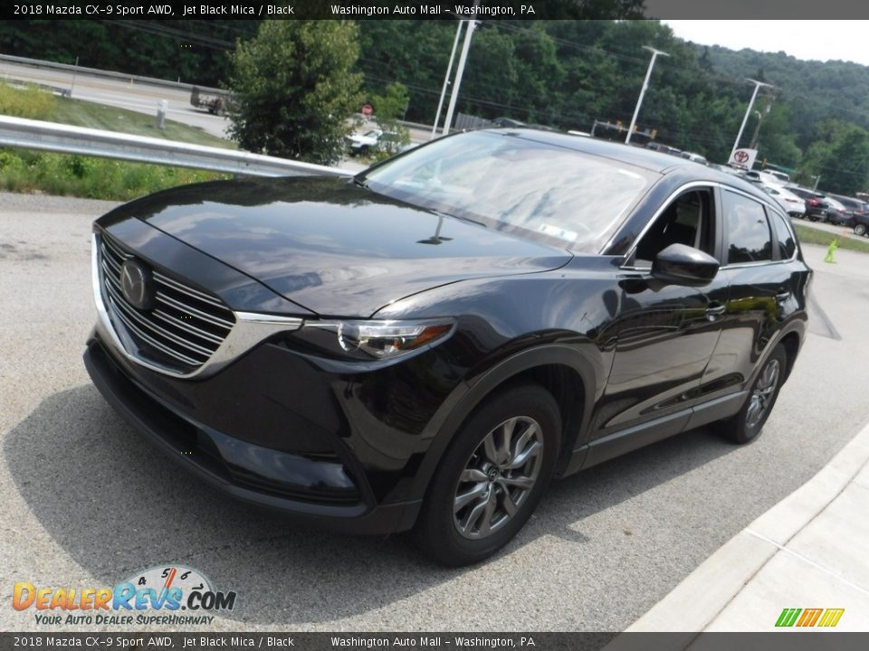 2018 Mazda CX-9 Sport AWD Jet Black Mica / Black Photo #12