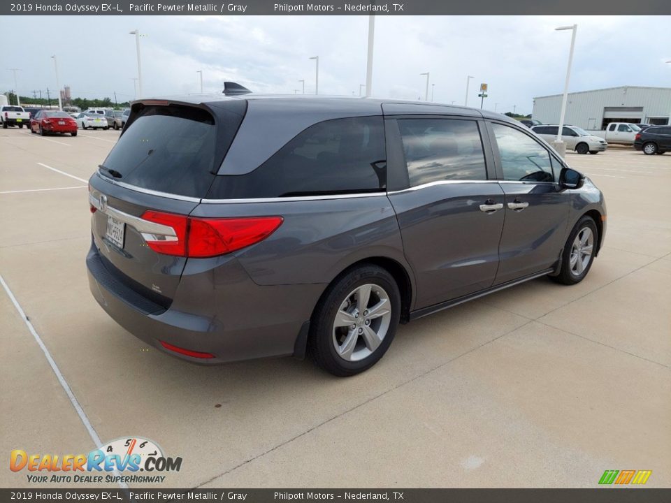 2019 Honda Odyssey EX-L Pacific Pewter Metallic / Gray Photo #7