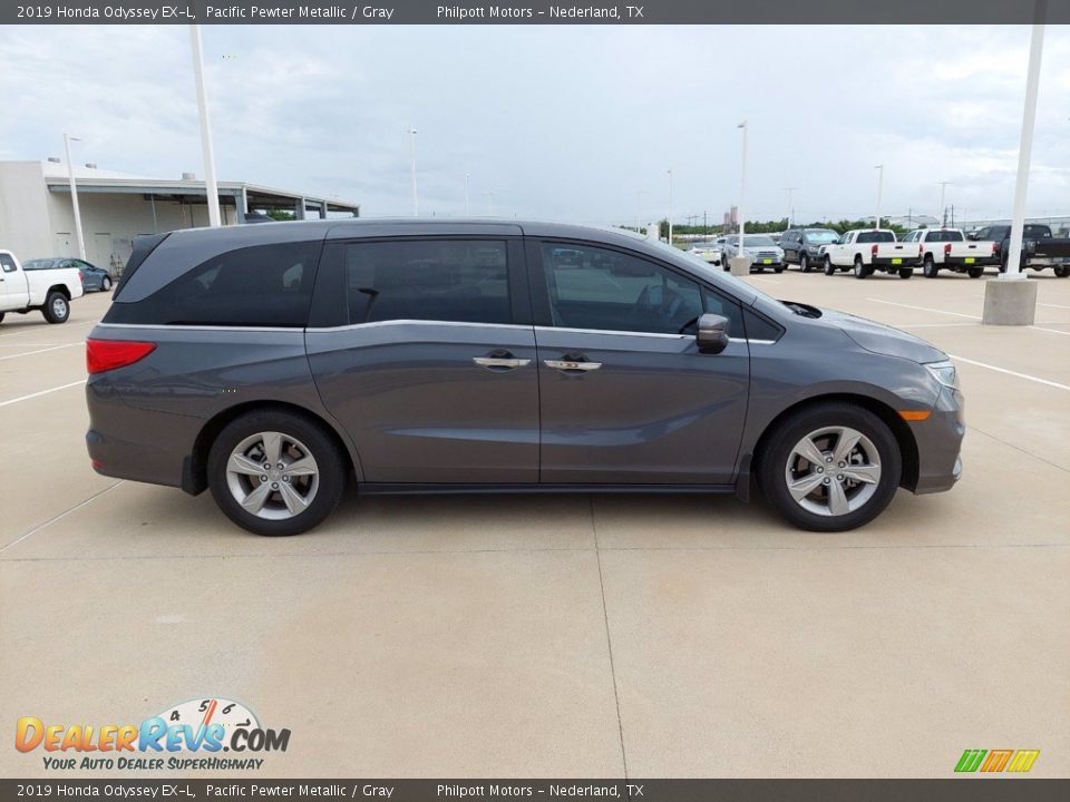 2019 Honda Odyssey EX-L Pacific Pewter Metallic / Gray Photo #8