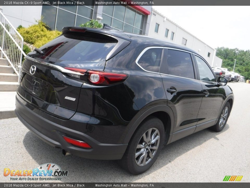 2018 Mazda CX-9 Sport AWD Jet Black Mica / Black Photo #17