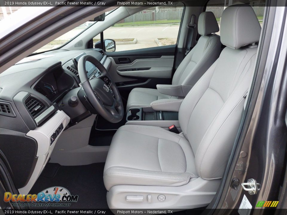 2019 Honda Odyssey EX-L Pacific Pewter Metallic / Gray Photo #10