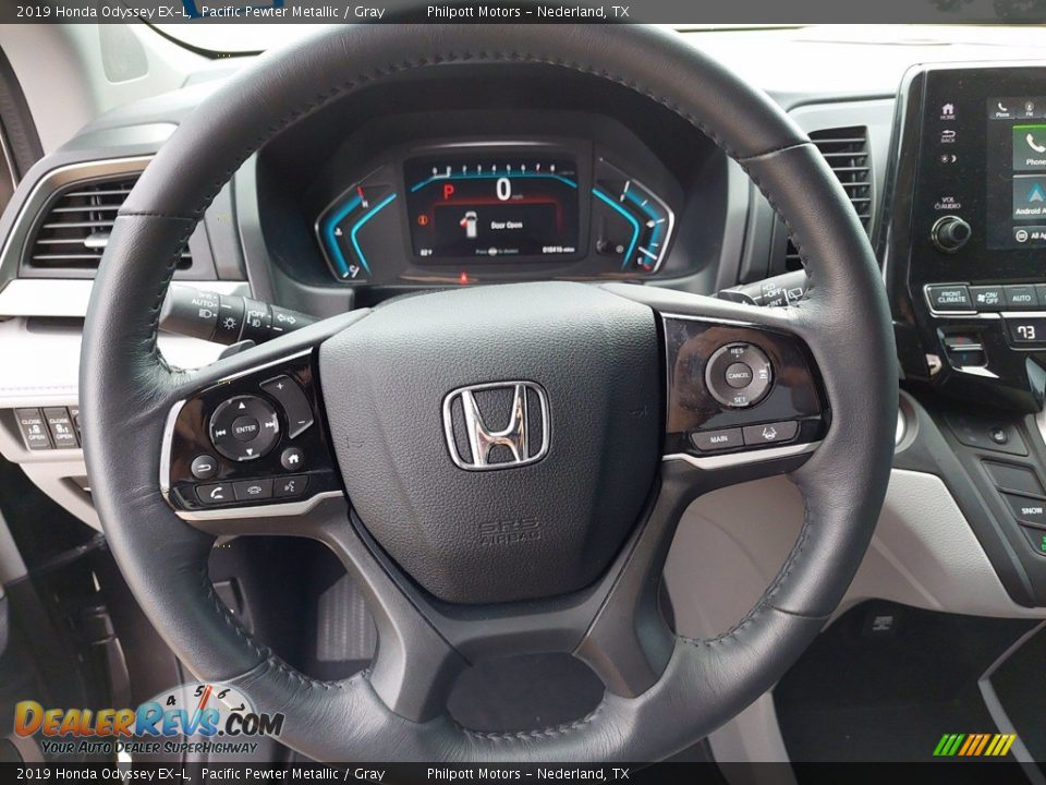 2019 Honda Odyssey EX-L Pacific Pewter Metallic / Gray Photo #15